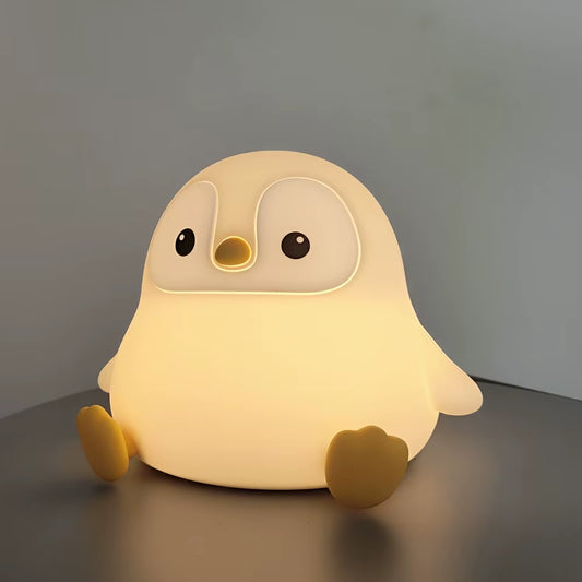 Mignon Canard Capybara Veilleuse Pour Enfants Animal Silicone Pépinière Lampe De Nuit Contrôle Tactile Veilleuse Rechargeable À Côté De La Lampe